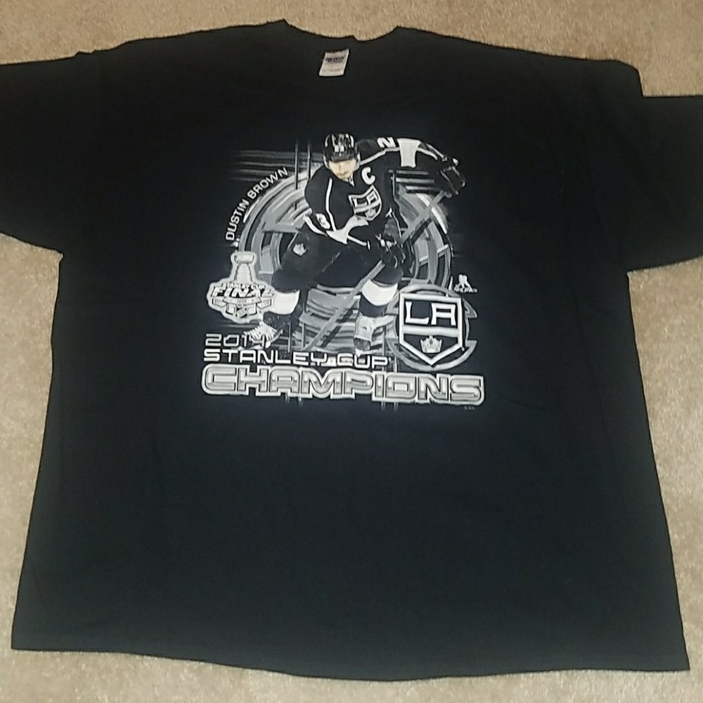 Dustin brown 2014 Stanley cup championship shirt